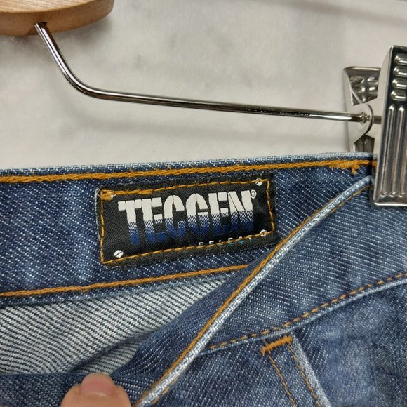 TECGEN FR Jeans Men 38x32 Blue Fire Flame Resistant 2112 Work Heavy Denim - Picture 6 of 14